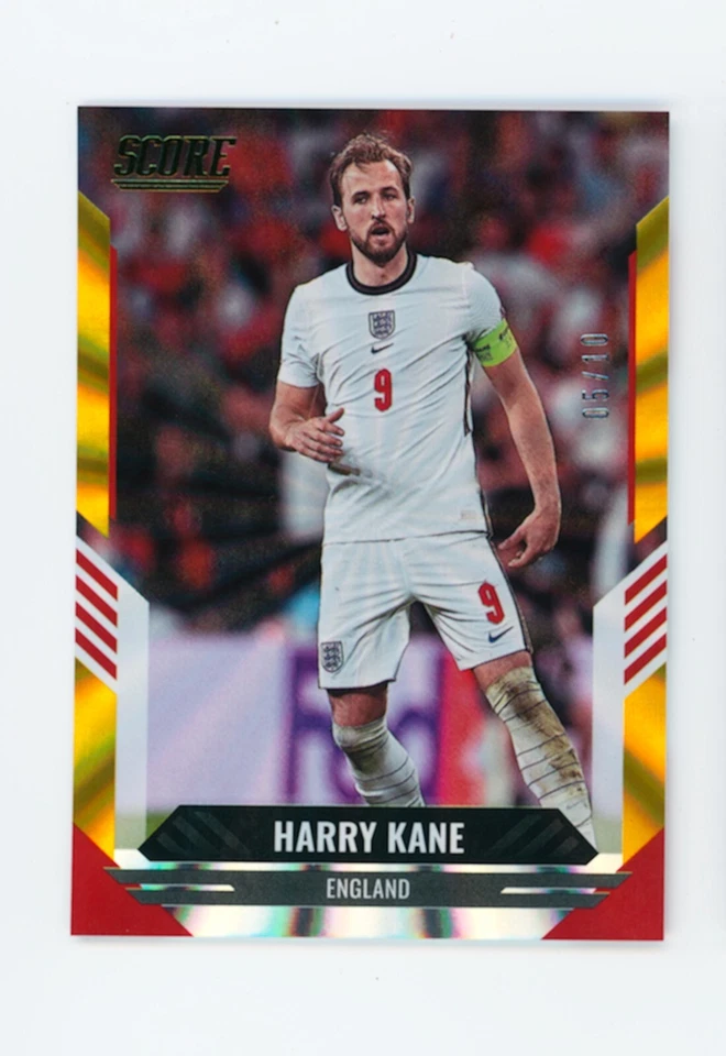 2021-22 Harry Kane Panini Score Gold Lasers Tottenham Hotspur Soccer Card 5/10 - Image 1 of 3