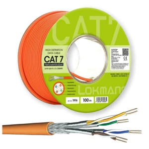 CAT 7 Verlegekabel 100m AWG Gigabit Netzwerkkabel KUPFER LAN 1000Mhz S/FTP KAT7 - Afbeelding 1 van 5