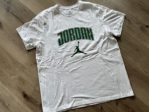 JORDAN Green Logo Herren Kurzarm T-Shirt XXL / 2XL Weiß | 10005-16 - Bild 1 von 4
