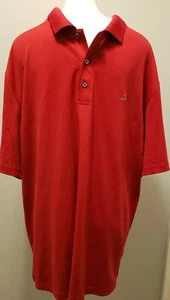 Greg Norman for Tasso Elba Five Iron Red XL Polo Play Dri Short Sleeve Shirt - Picture 1 of 4