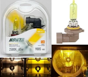 Nokya 2500K Yellow 9005 HB3 Nok7611 65W Two Bulbs Headlight High Beam Halogen EO - Picture 1 of 12