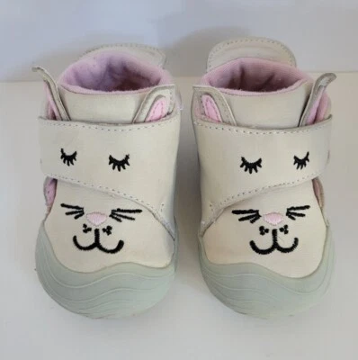 Infant STRIDE RITE SR Cambell Leather Bunny  Crib Shoes Size 3 Months - Image 1 of 4