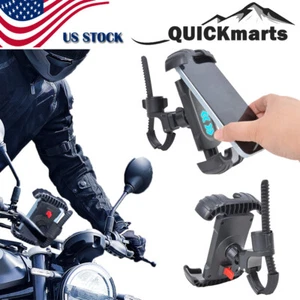 Universal Handyhalterung Halter Motorrad Fahrrad Bike Lenker GPS Halterung - Bild 1 von 8