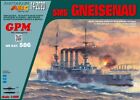 Card Paper Cut Out Model kit GPM German Cruiser SMS GNEISENAU + Laser Cut Frame