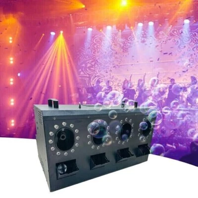Bubble Machine 48 tri led bubble smoke fog machine DMX remote for wedding party - Image 1 of 3