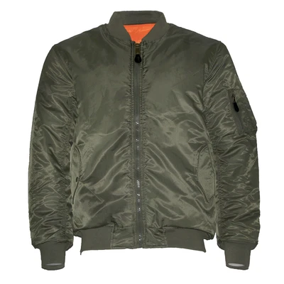 Chaqueta Para Hombre Premium Reversible Acolchada Resistente al Agua Vuelo Bombardero Prendas Exteriores Foto 1 de 4