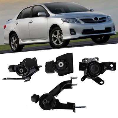 Motor Mounts 4PCS Replacement for 09-2013 Toyota Corolla 1.8L AT Automatic Trans - Image 1 of 4