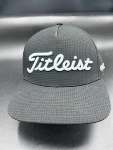 Titleist Golf Hat Tour Stretch Tech FJ ProV1 Black M/L Fitted Cap - Picture 1 of 5