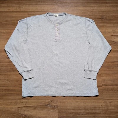 J Crew Oarsman Henley Sweatshirt Mens Medium Long Sleeve Comfort Cotton - Image 1 of 4