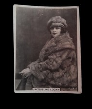 Jacqueline Logan collectible card " Cigarettes CRACK" collection, 30s