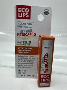 Eco Lips Mentolo Medicata Febbre Blister/Trattamento Mal di Freddo Balsamo Labbra Biologico - Foto 1 di 3