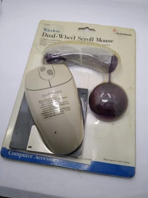 Radio Shack Wireless Dual Wheel Scroll Mouse W/ Sensor & Disk Sealed - Image 1 of 4