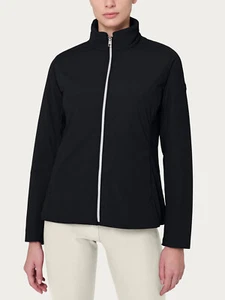 -30% PIUMERINO DONNA RAGNO DN06K6 PIUMINO NERO 100 GRAMMI IMBOTTITO LANA gr zip - Imagen 1 de 5