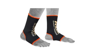 RDX Black & Orange Ankle Support Sprain Protection Compression Sleeve - Picture 1 of 7