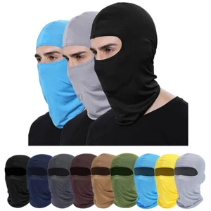 Máscara facial completa transpirable pasamontañas exterior motocicleta ciclismo sombrero forro casco - Imagen 1 de 51
