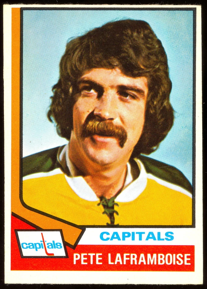 1974-75 OPC O PEE CHEE HOCKEY #166 PETE LAFRAMBOISE NM WASHINGTON CAPITALS Card - Image 1 of 1