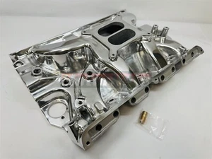 Colector de admisión de doble plano de aluminio pulido para Ford FE 390 406 410 427 428ci - Imagen 1 de 5