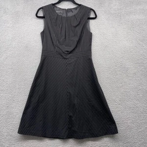 Jones New York Womens Dress Knee Length Black Striped Sleeveless Size 4 - Picture 1 of 8