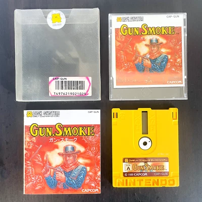 Gun. Smoke Nintendo famicom Disk System Capcom 1988 CAP-GUN Japanese Version - Image 1 of 4