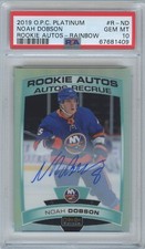 2019-20 O-Pee-Chee Platinum Noah Dobson Rainbow Rookie Auto #R-ND PSA 10 GEM MT