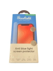 Ocushield Anti Blue Light Tempered Glass Screen iPhone 12 Regular | Pro  - Photo 1 sur 2