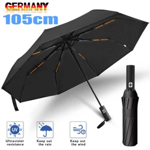 Regenschirm,Automatik Stabil Sturmsicher Windfest Herren Damen Taschenschirm! - Bild 1 von 24