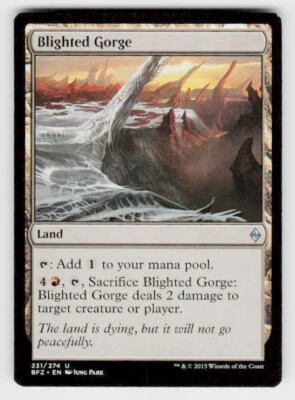 Battle for Zendikar #231 Blighted Gorge - Image 1 of 2