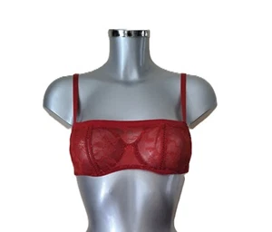 Paule Ka - Strapless Bra Support Folded - Dentelle Moove - Hibiscus - 85C - New - Picture 1 of 5