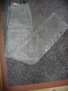 Trachtenhose Wildleder grau-taupe Gr.38 top Zustand - Bild 1 von 6