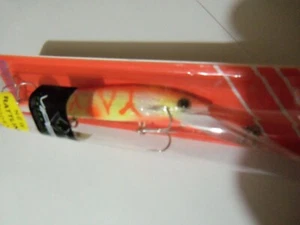 1 Rebel DJ3R RATTLING Spoonbill Minnow Lure VIPER Custom Orange Ice GLOW NIP - Picture 1 of 7
