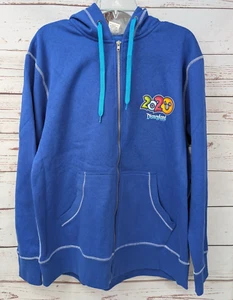 Disneyland Resort 2020 Mickey Mouse Friends Adult L Zip Hoodie Sweatshirt NWT - Picture 1 of 20
