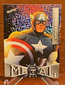 CAPTAIN AMERICA 2021 Skybox Marvel Metal Universe Spider-Man #16 Grandiose Sp
