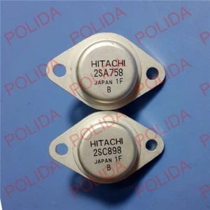 1pairs OR 2PCS  Transistor HITACHI TO-3 2SA758/2SC898 A758/C898 - Picture 1 of 1