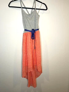 Zunie Girl girls racerback hi low summer dress Size 10 - Picture 1 of 5