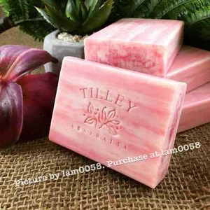 5x Tilley 100 gram Pure Vegetable Soap - Pink Lychee  |  5件 x 100克纯植物香皂 - 粉红荔枝香味 - Picture 1 of 4