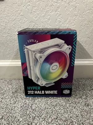 Cooler Master Hyper 212 Halo 120mm CPU Fan with Heatsink - White - Image 1 of 4