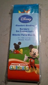 Wrights Disney Mickey Mouse Club House 2" Blanket Binding 4 3/4 Yards - Picture 1 of 5