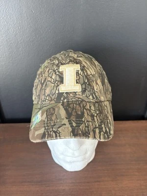 Illinois Fighting Illini Camo Hunting Adjustable Cap Hat Captivating Embroidered - Image 1 of 4