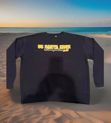 Moletom UC Santa Cruz UCSC Banana Slugs logotipo avós adulto GG azul novo - Imagem 1 de 4