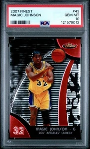 2007 Topps Finest Magic Johnson PSA 10 - Picture 1 of 1