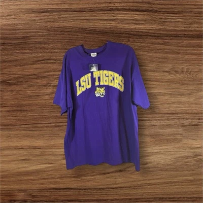 Camisa para hombre LSU Tigers talla XL púrpura dorado deletreada gráfica tigre nueva sin etiquetas Foto 1 de 4