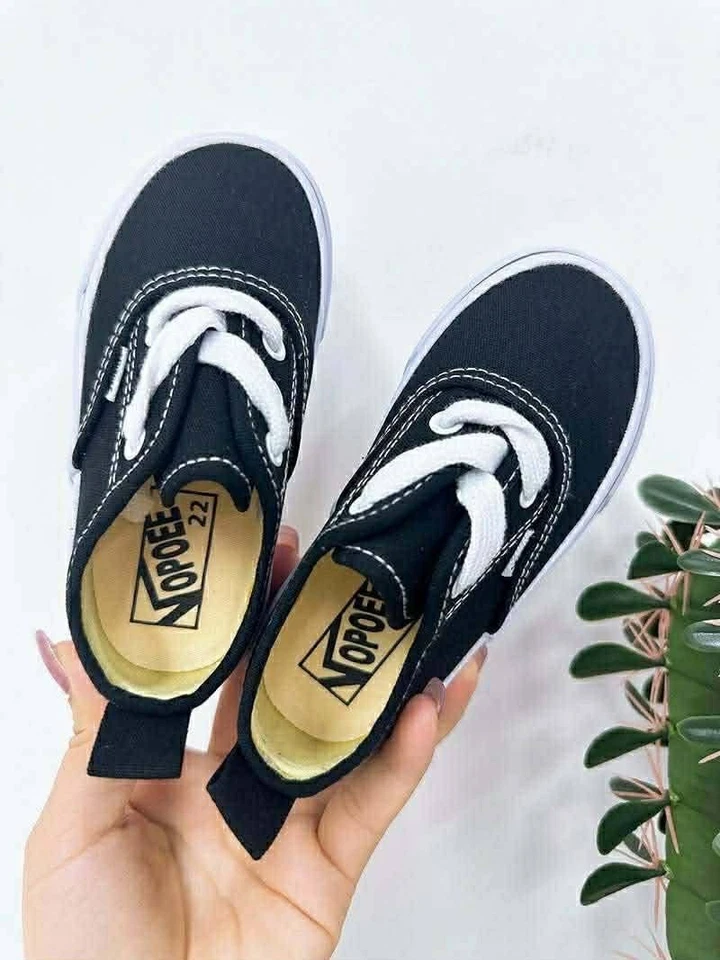 儿童鞋范斯风格一脚蹬溜冰鞋多种尺寸 — 第 1/1 张图片