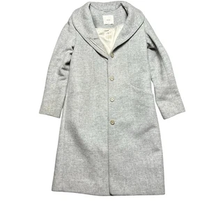 Wilfred Aritzia Italy Wolle Kaschmir Cocoon Mantel Grau Damen Small - Bild 1 von 6