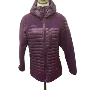 Bergens of Norway Damen Medium Osen Lila Daunen Wolle Puffer Jacke Mantel - Bild 1 von 13