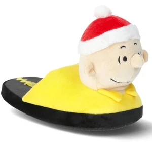 Peanuts Slippers Men’s 11/12 Charlie Brown 3D Christmas Limited Edition Adult A6 - Picture 1 of 6