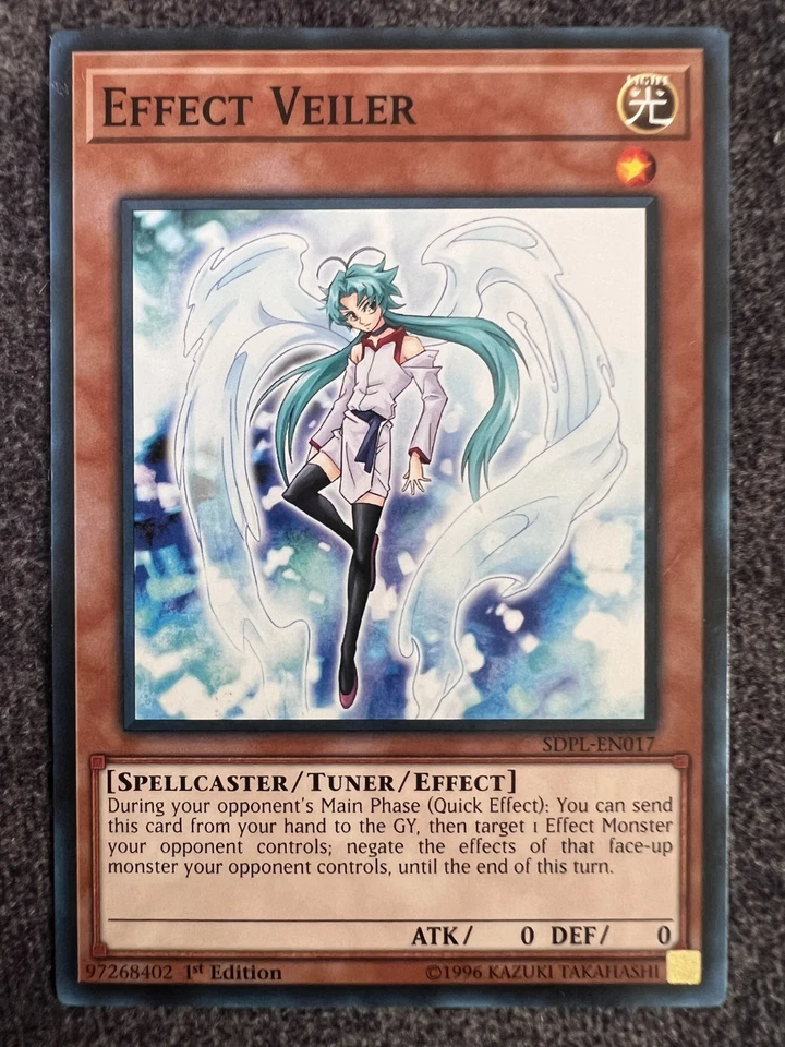 Yugioh Effect Veiler SDPL-EN017 Common 1st Edition NM - Image 1 of 1