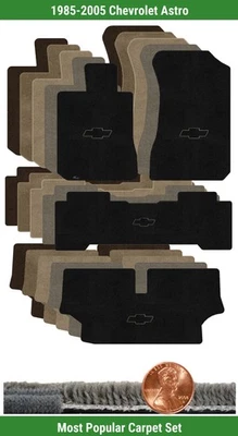 Juego de alfombrillas Ultimat personalizadas para Chevrolet Astro '85-05 con logotipo (4 piezas) #8D0 Foto 1 de 4