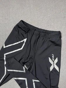 2XU Compression Pants Mens M Black Sport Spandex Elite Tights Athletic Stretch - Picture 1 of 8
