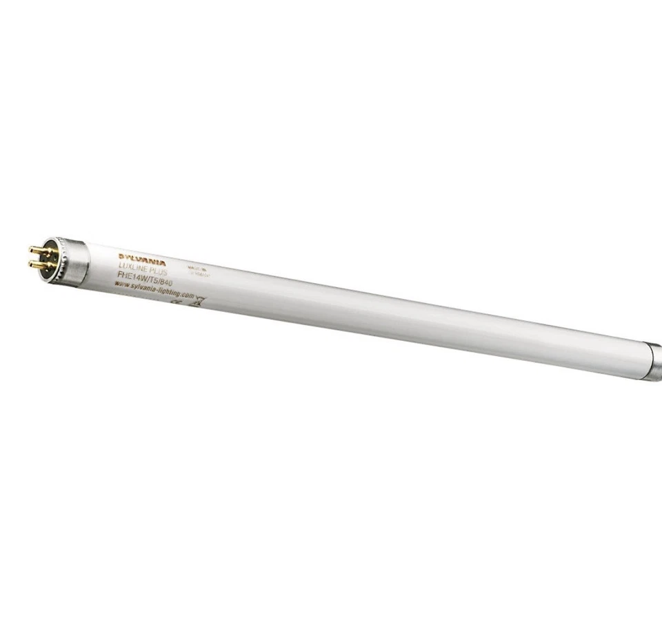 Brand New FOUR Pack Sylvania Luxline G5 T5 Fluorescent Tube 1350lm 14W 549mm 2ft - Image 1 of 1