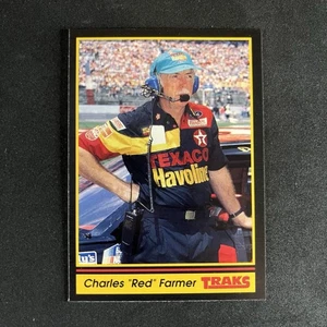 HOFers CHARLES RED FARMER, DAVEY ALLISON Crew Chief 1991 Traks Racing Card #116 - Picture 1 of 2